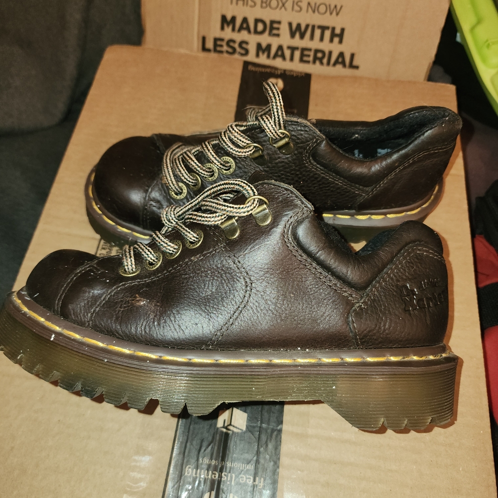 Dr. Martens Dark Brown Leather Oxfords